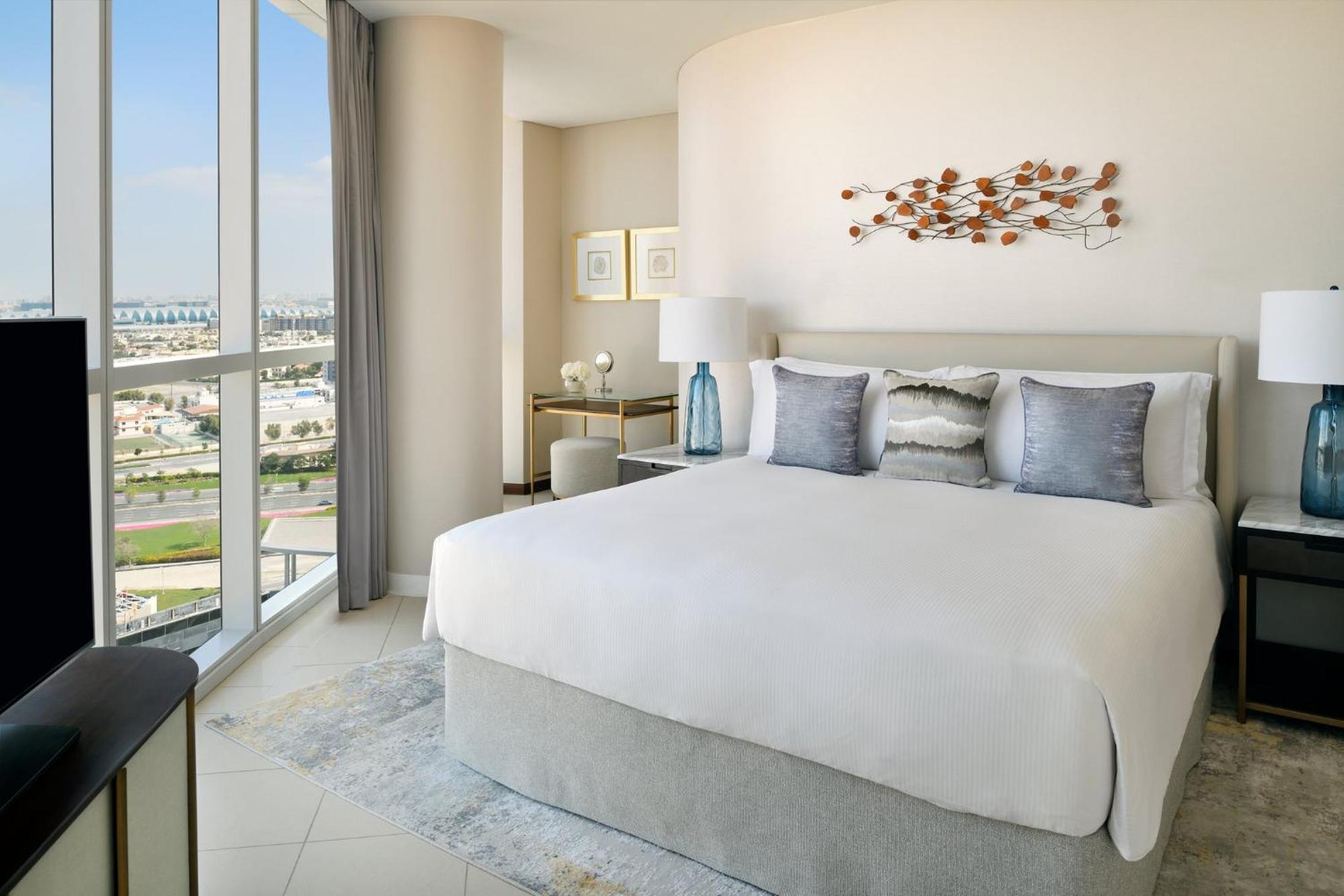 Intercontinental Residence Suites Dubai Festival City By Ihg Exterior foto A bedroom at the hotel